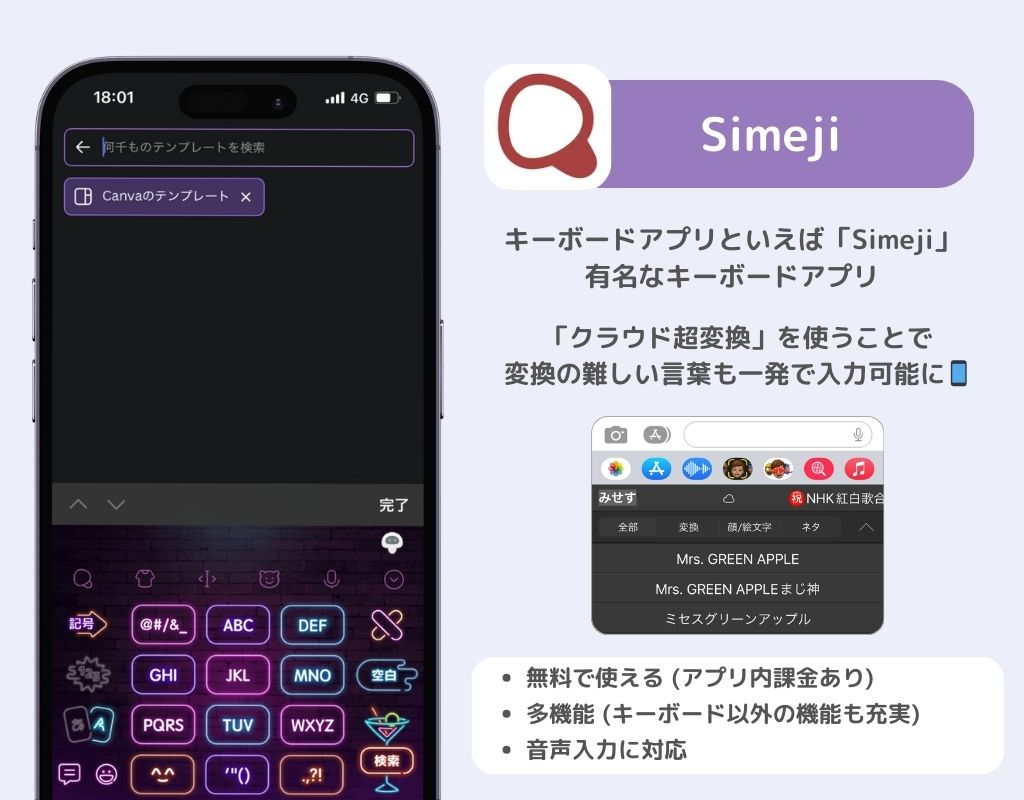 【最新】iPhoneのキーボードアプリおすすめ14選!の画像4枚目